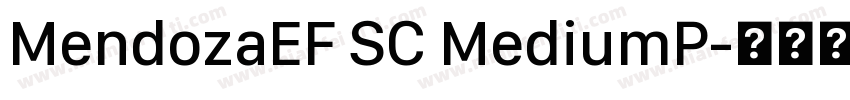 MendozaEF SC MediumP字体转换